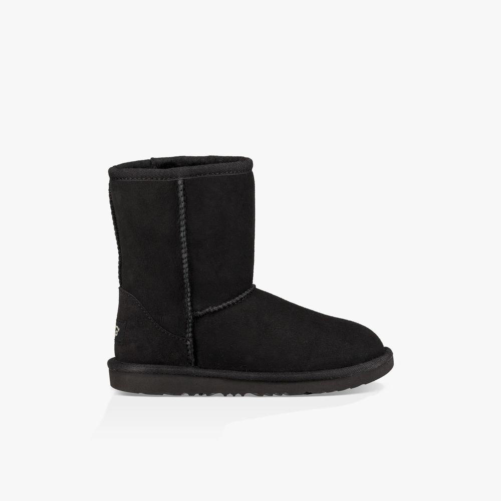 Bottes UGG Classic II Fille Noir Soldes 452ESBLW